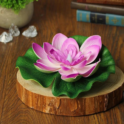 Water Floating Smokeless Candles & Lotus Flowers