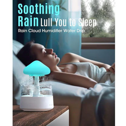 Mushroom Rain Drop Humidifier with Bluetooth Speaker