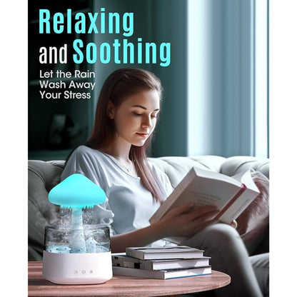 Mushroom Rain Drop Humidifier with Bluetooth Speaker