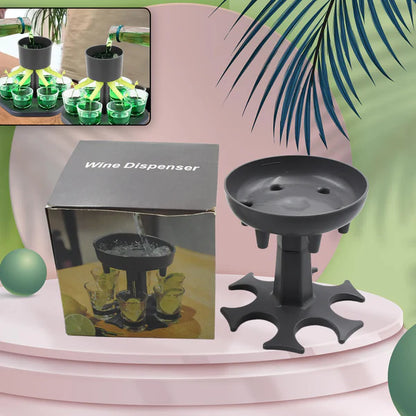 6 Shot  Glass Dispensers and Tray