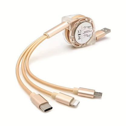 All-in-One Retractable 3-in-1 Charging Cable
