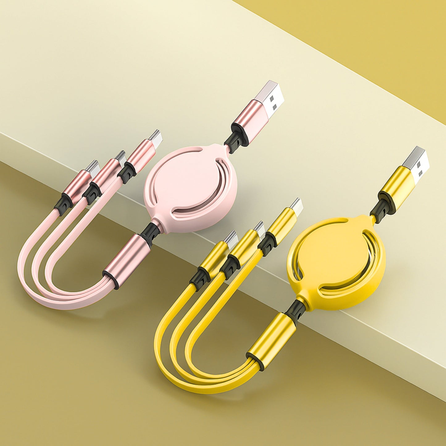 All-in-One Retractable 3-in-1 Charging Cable