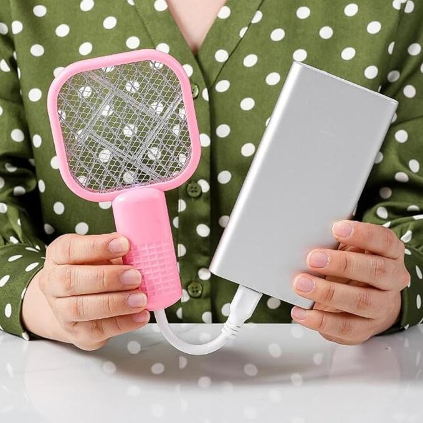 Rechargeable Electric Mosquito Swatter Racket