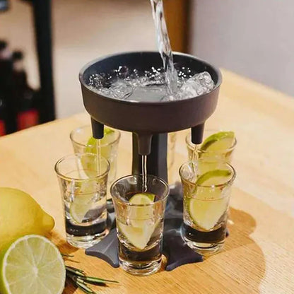 6 Shot  Glass Dispensers and Tray
