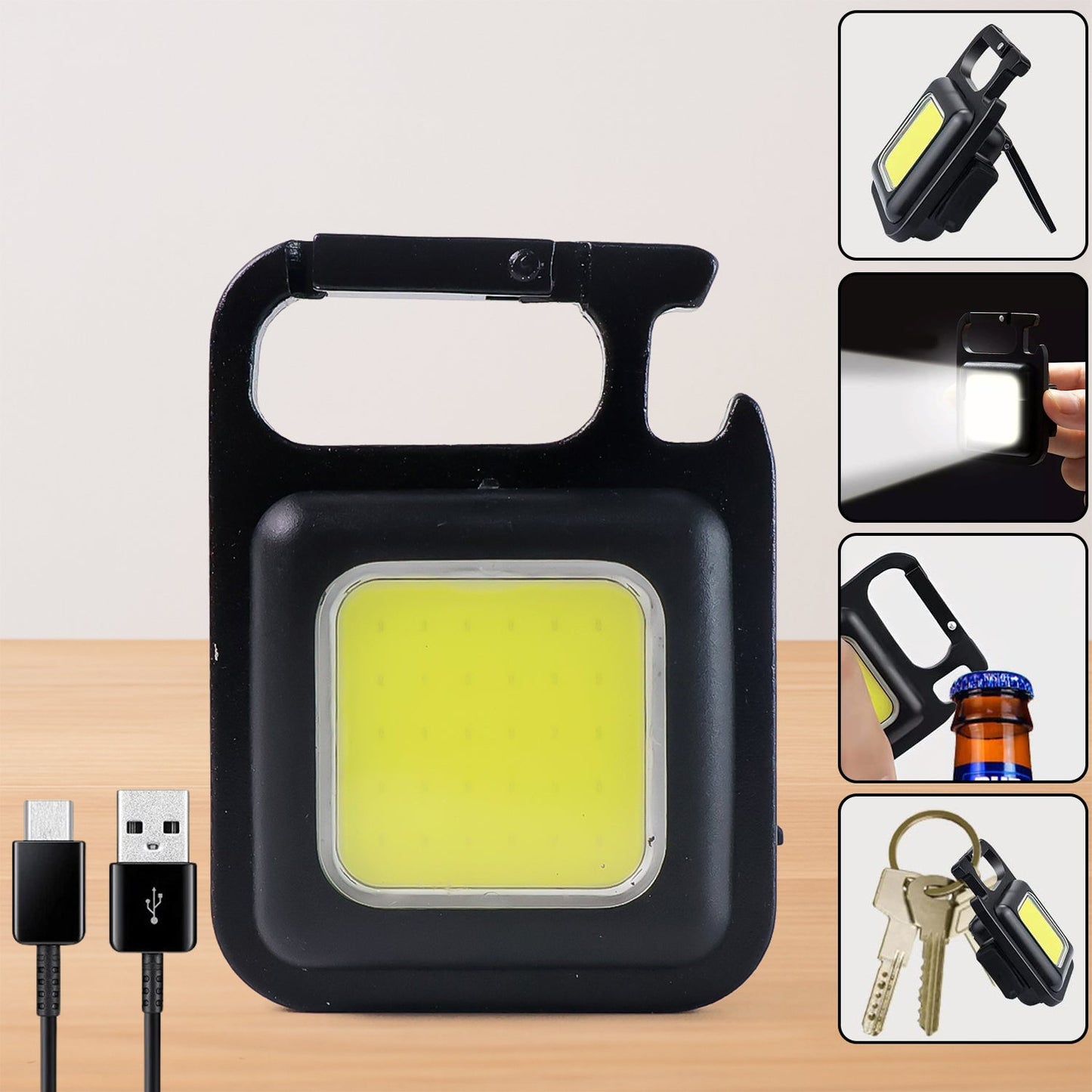 Rechargeable Keychain Mini Flashlight