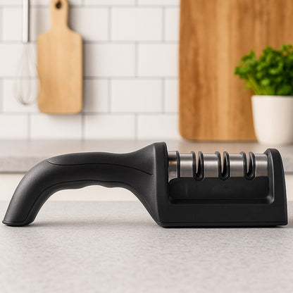 Manual Red &amp; Black Knife Sharpener