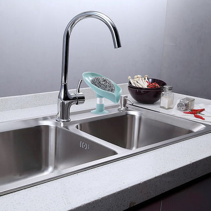 Leaf-Shape Self-Draining Soap Dish Holder