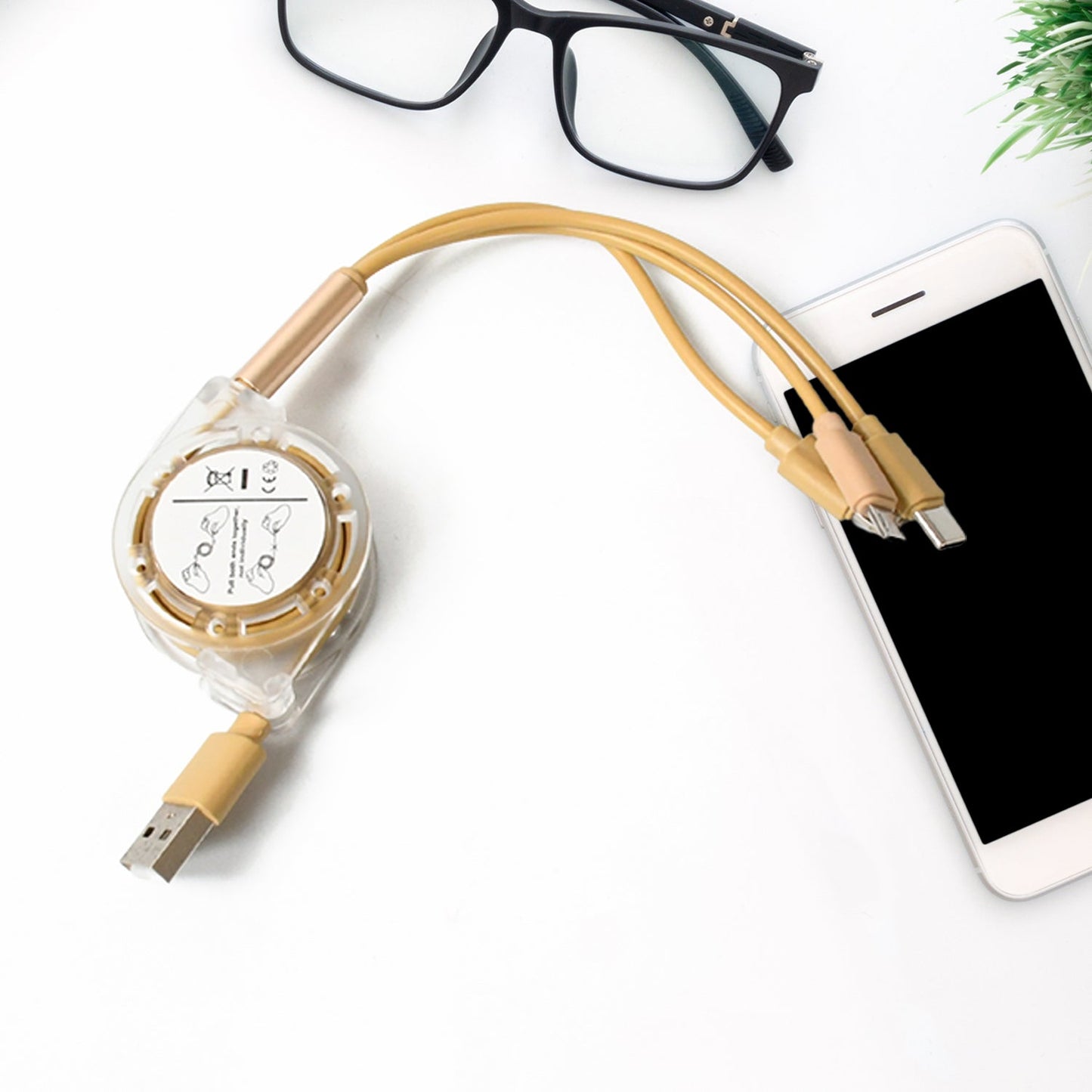 All-in-One Retractable 3-in-1 Charging Cable
