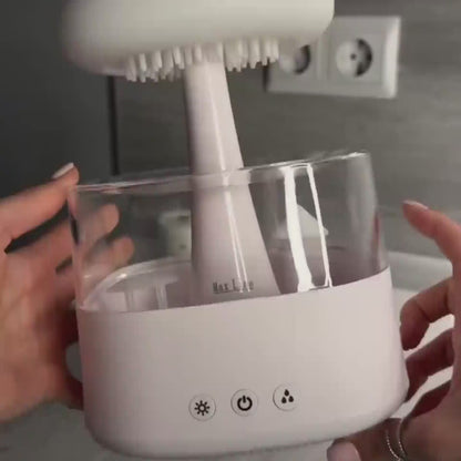 Mushroom Rain Drop Humidifier with Bluetooth Speaker